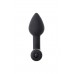 Чёрная анальная мини-вибровтулка Erotist Shaft - 7 см.