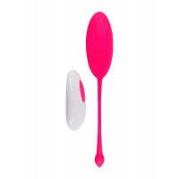 Ярко-розовое вагинальное виброяйцо с пультом ДУ