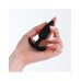 Черная силиконовая анальная пробка без вибрации - 8,5 см.