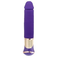 Фиолетовый перезаряжаемый вибратор ECSTASY Deluxe Greedy Dong - 19,5 см.