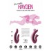 Розовый хай-тек вибратор для пар Hayden - 15,2 см.