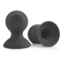 Черные силиконовые присоски на соски Bondage Fetish Silicone Comfort Nipple Suckers