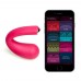 Ярко-розовый вибратор Dua G-spot   Clitoral Wearable Vibrator - 17,8 см.