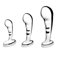 Набор из 3 стальных стимуляторов простаты Stainless Steel P-spot Training Set