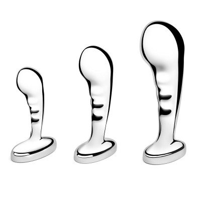 Набор из 3 стальных стимуляторов простаты Stainless Steel P-spot Training Set