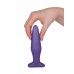 Фиолетовый конический анальный плаг - 14 см.