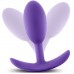 Фиолетовая анальная пробка Wearable Vibra Slim Plug Medium - 10,1 см. 
