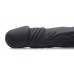 Черный шприц в форме пениса для введения лубриканта Jizz Shooter Silicone Dildo Lube - 19,7 см.