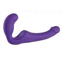 Фиолетовый безремневой страпон Share из нежного силикона