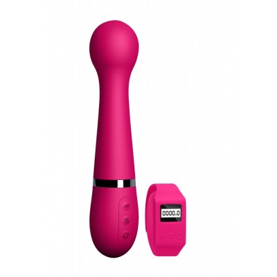 Розовый вибромассажер Kegel Wand - 18,5 см.