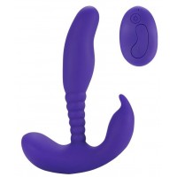 Фиолетовый стимулятор простаты Remote Control Anal Pleasure Vibrating Prostate Stimulator - 13,5 см.