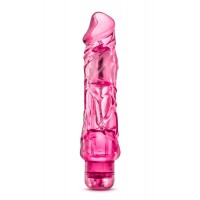 Розовый вибратор-реалистик Wild Ride - 23,5 см.