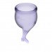 Набор фиолетовых менструальных чаш Feel secure Menstrual Cup