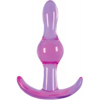Фиолетовая анальная пробка Jelly Rancher T-Plug Wave - 9,7 см.