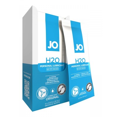 Лубрикант на водной основе JO Personal Lubricant H2O - 12 саше по 10 мл.