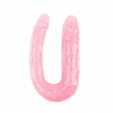 Розовый U-образный фаллоимитатор 13 Inch Dildo - 17 см.