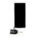 Черная фигурная анальная втулка - 9,8 см.