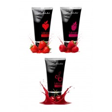 Набор из 3 съедобных лубрикантов JUJU (клубника, малина, вишня) Набор из 3 съедобных лубрикантов JUJU (клубника, малина, вишня)
