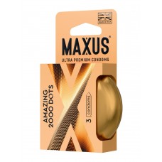Точечные презервативы MAXUS 2000 Amazing Dots с железным кейсом - 3 шт. Точечные презервативы MAXUS 2000 Amazing Dots с железным кейсом - 3 шт.