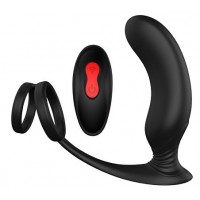 Черный массажер простаты Remote P-Pleaser - 15 см.