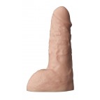Телесный фаллоудлинитель с мошонкой Cock Next - 19 см.