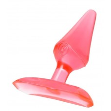 Красная анальная втулка с ограничителем - 6,5 см. Красная анальная втулка с ограничителем - 6,5 см.