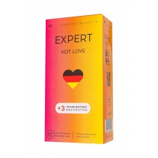 Презервативы EXPERT Hot Love с разогревающим эффектом - 12 шт.(+3 в подарок)