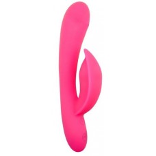 Розовый перезаряжаемый вибромассажер Sidney с функцией поглаживания - 19,5 см. Розовый перезаряжаемый вибромассажер Sidney с функцией поглаживания - 19,5 см.