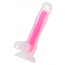 Прозрачно-розовый фаллоимитатор, светящийся в темноте, Clark Glow - 22 см. Прозрачно-розовый фаллоимитатор, светящийся в темноте, Clark Glow - 22 см.