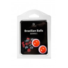 Набор из 2 шариков с массажным маслом Brazilian Balls с ароматом ягод