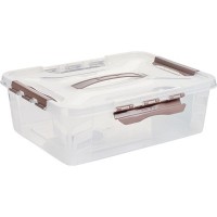 Контейнер для продуктов с крышкой  ;полипроп.;10л;,H=12,4,L=39,B=29см;прозр.