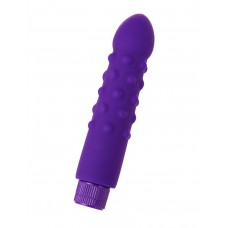 Фиолетовый вибратор с шишечками - 17 см. Фиолетовый вибратор с шишечками - 17 см.
