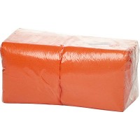 Салфетки бумажные «Папирус» 24*24см[400шт];бум. салфет.;,H=16,L=25,B=12,5см;оранжев.