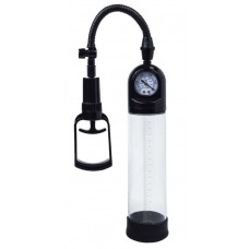 Чёрная вакуумная помпа A-toys с манометром и прозрачной колбой Чёрная вакуумная помпа A-toys с манометром и прозрачной колбой