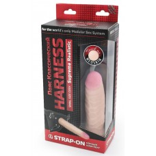 Страпон телесного цвета с регулируемыми трусиками - 15,7 см. Страпон телесного цвета с регулируемыми трусиками - 15,7 см.