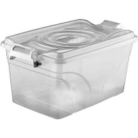 Контейнер для продуктов с крышкой  ;полипроп.;9л;,H=21,L=36,B=18см;прозр.