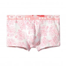 Хлопковые трусы-боксеры с принтом на ткани и резинке Хлопковые трусы-боксеры с принтом на ткани и резинке