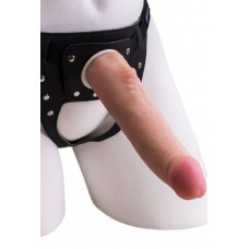 Реалистичный страпон Harness из трусиков и насадки-фаллоса - 18,5 см. Реалистичный страпон Harness из трусиков и насадки-фаллоса - 18,5 см.