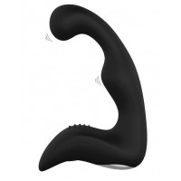 Чёрный перезаряжаемый массажёр простаты Booty Pleaser
