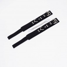 Черные кожаные оковы с регулируемыми ремешками Черные кожаные оковы с регулируемыми ремешками