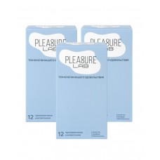 Набор из 3 упаковок ультратонких презервативов Pleasure Lab (по 12 шт.)